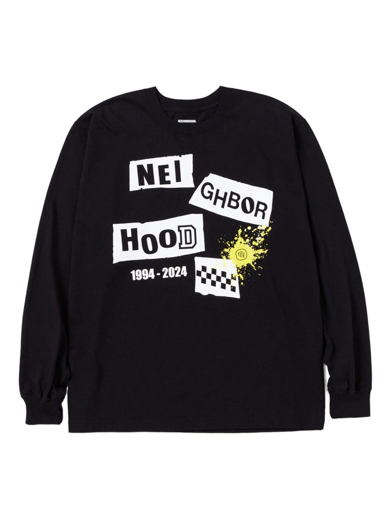 long-sleeve graphic T-shirt 1