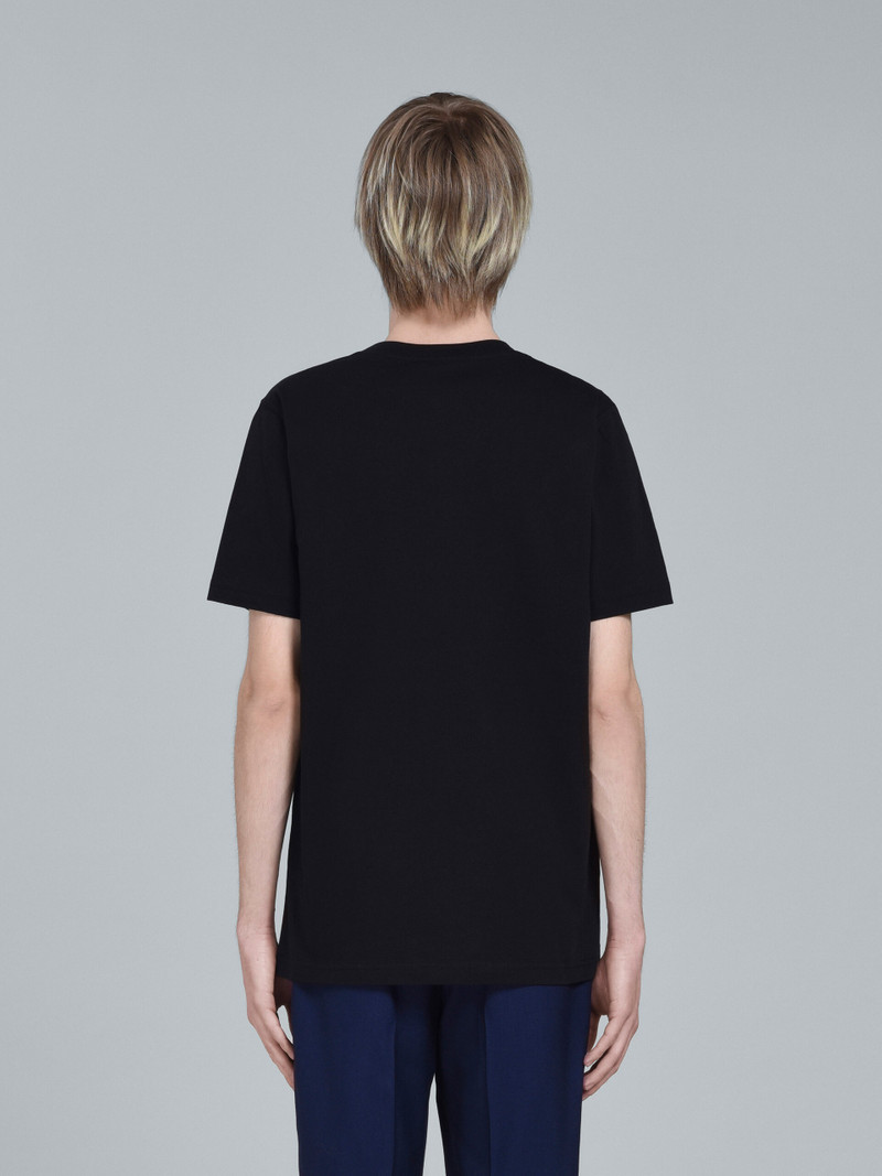 BLACK LOGO PRINT T-SHIRT 3