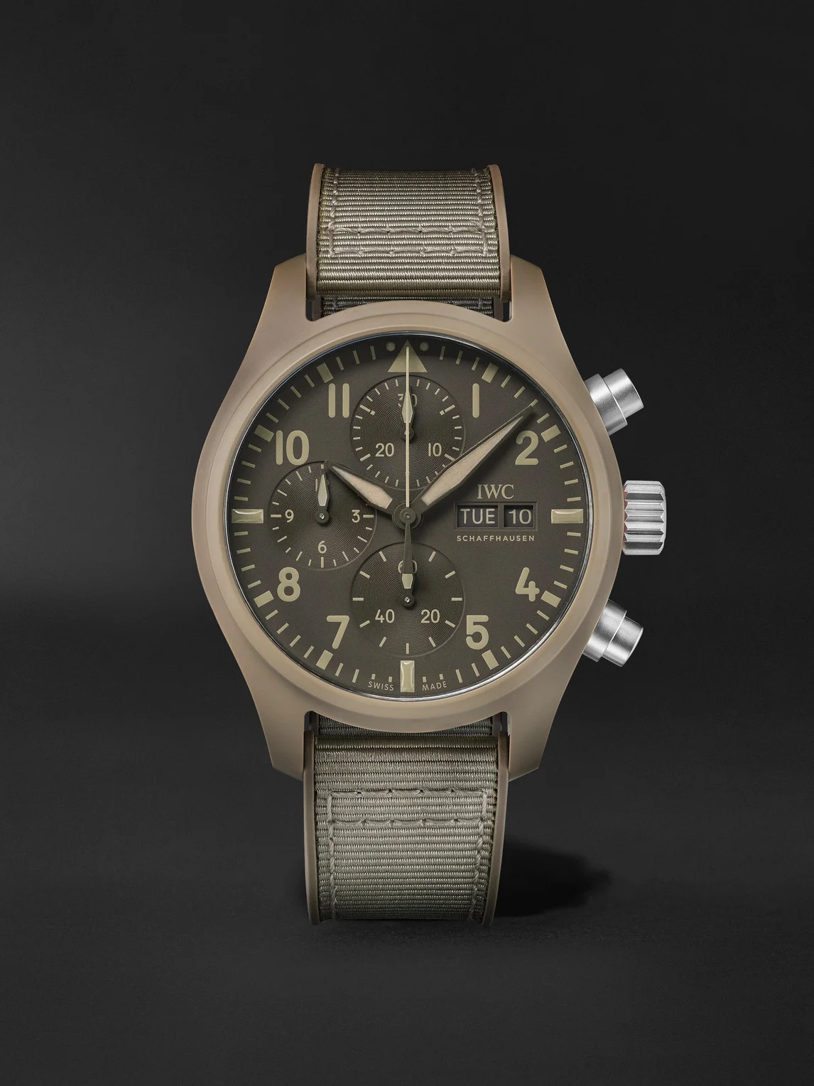 Pilot's Top Gun Mojave Desert Automatic Chronograph Ceramic Watch, Ref. IW389402 - 1