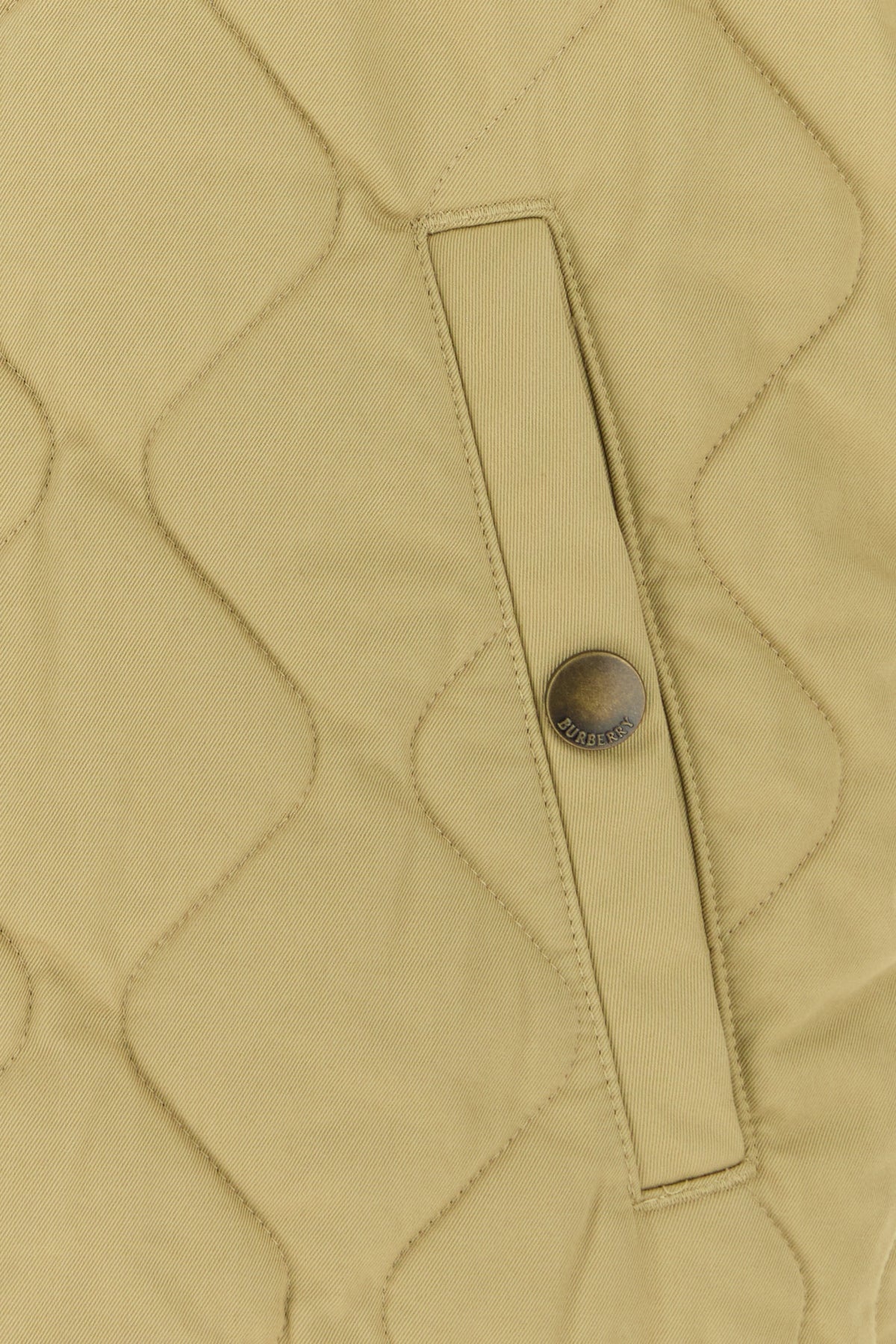 Khaki cotton sleeveless jacket - 3