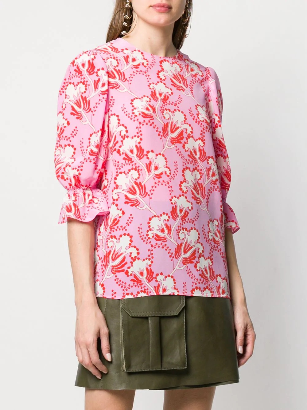 graphic Elder print blouse - 3