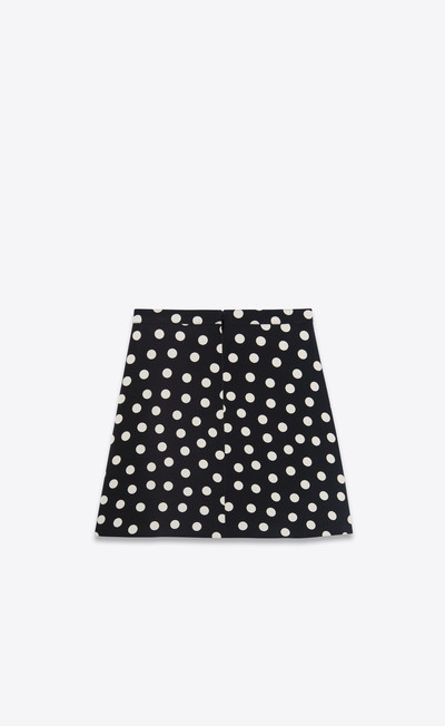 SAINT LAURENT mini skirt in dotted viscose outlook
