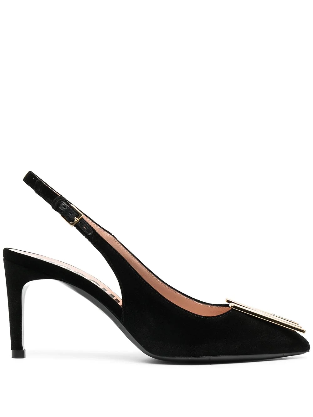 M logo slingback pumps - 1