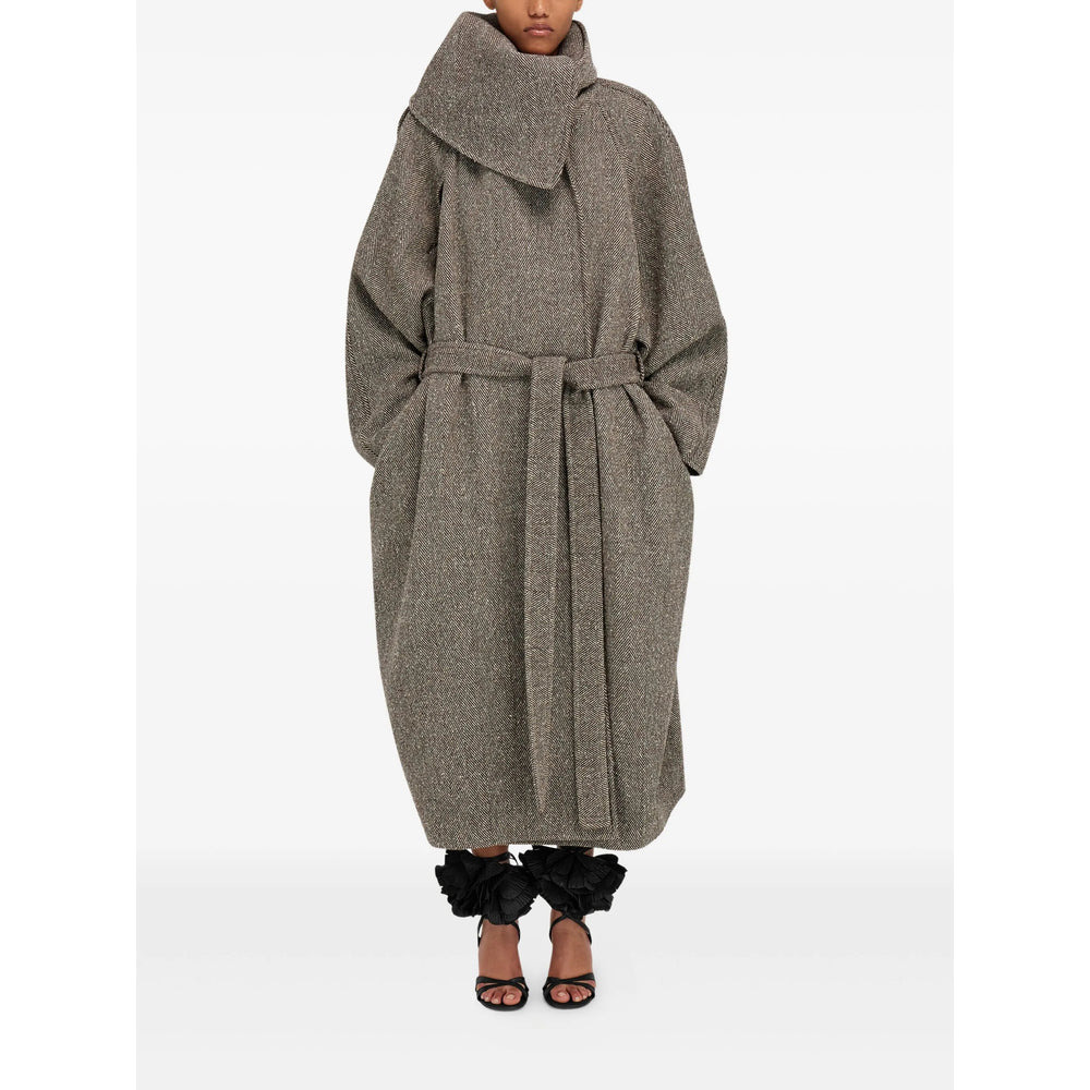 Ferragamo Brown Coats - Oversized Coats Women - 2