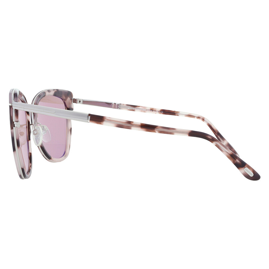 Tom Ford Simona Champagne Silver Flash Butterfly Ladies Sunglasses FT0717 55G 57 - 4