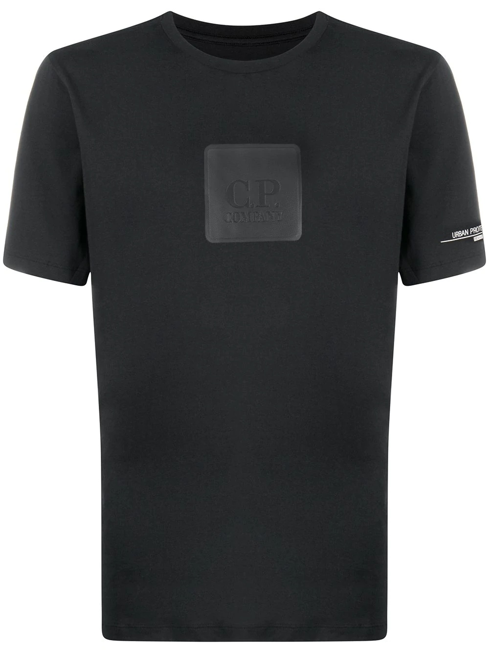 embossed logo patch T-shirt - 1