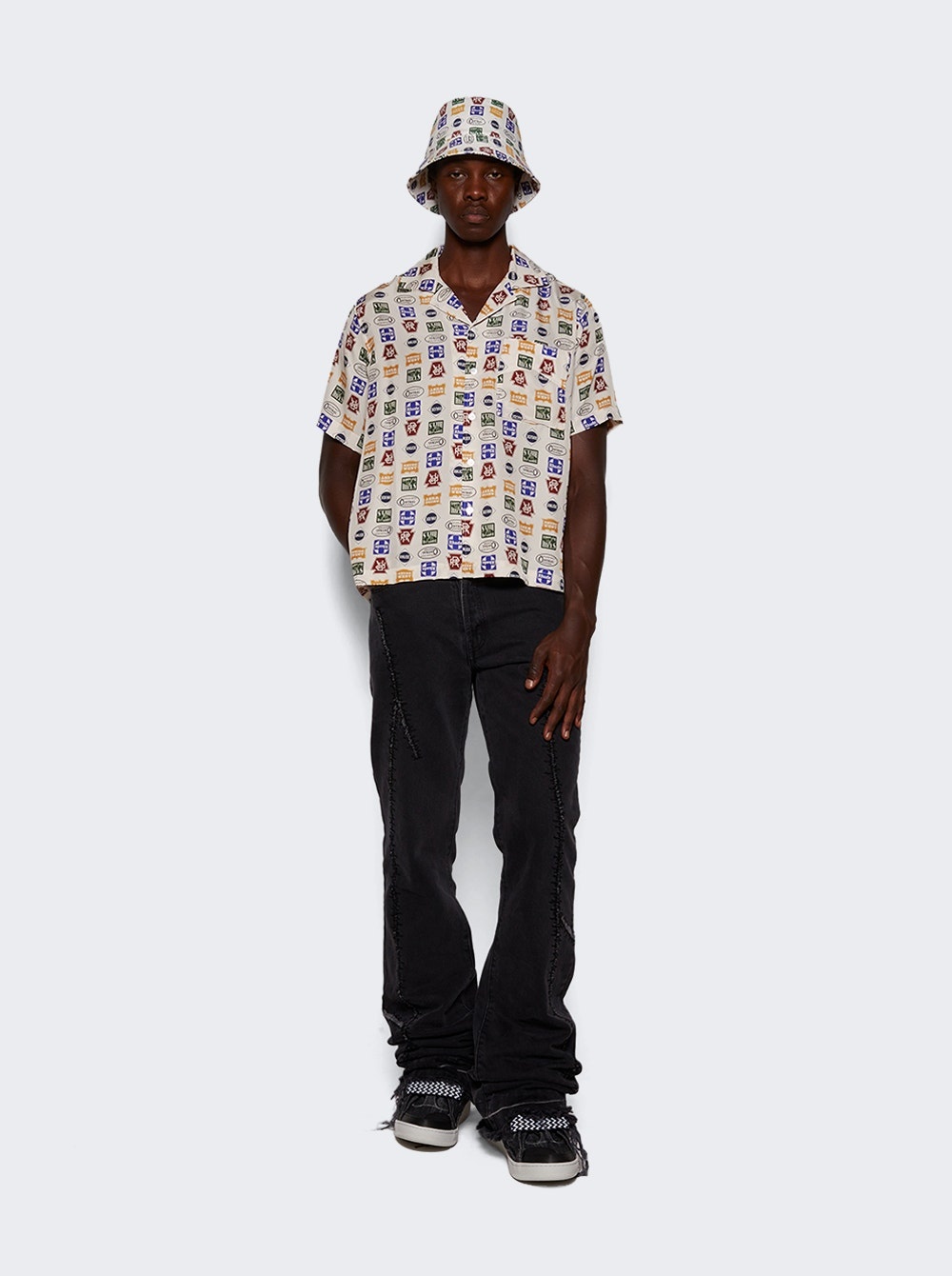 Trucker Print Shirt Multicolor - 2