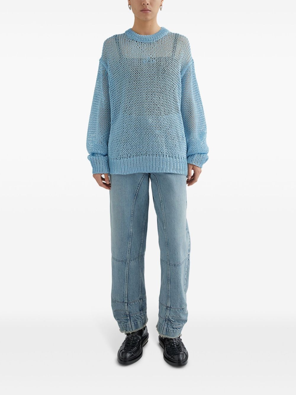 open-knit sweater - 2