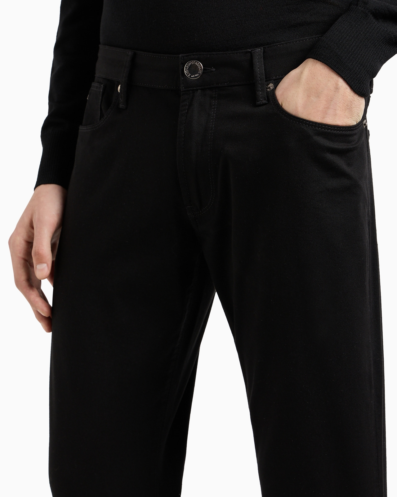 J06 Comfort stretch-gabardine, slim-fit trousers - 5