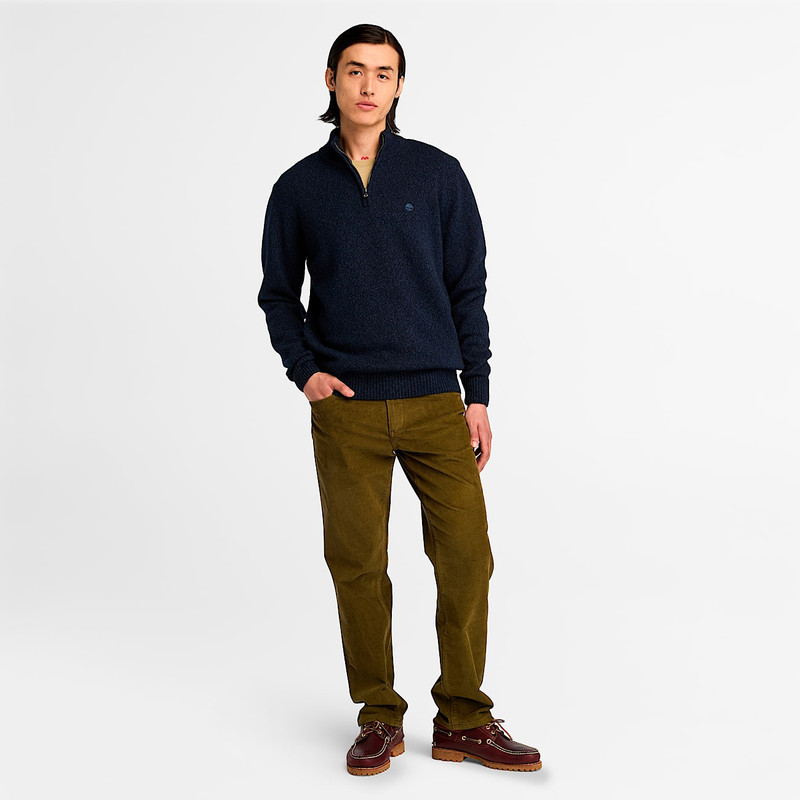 Men's Twisted Yarn Quarter-Zip Sweater 3