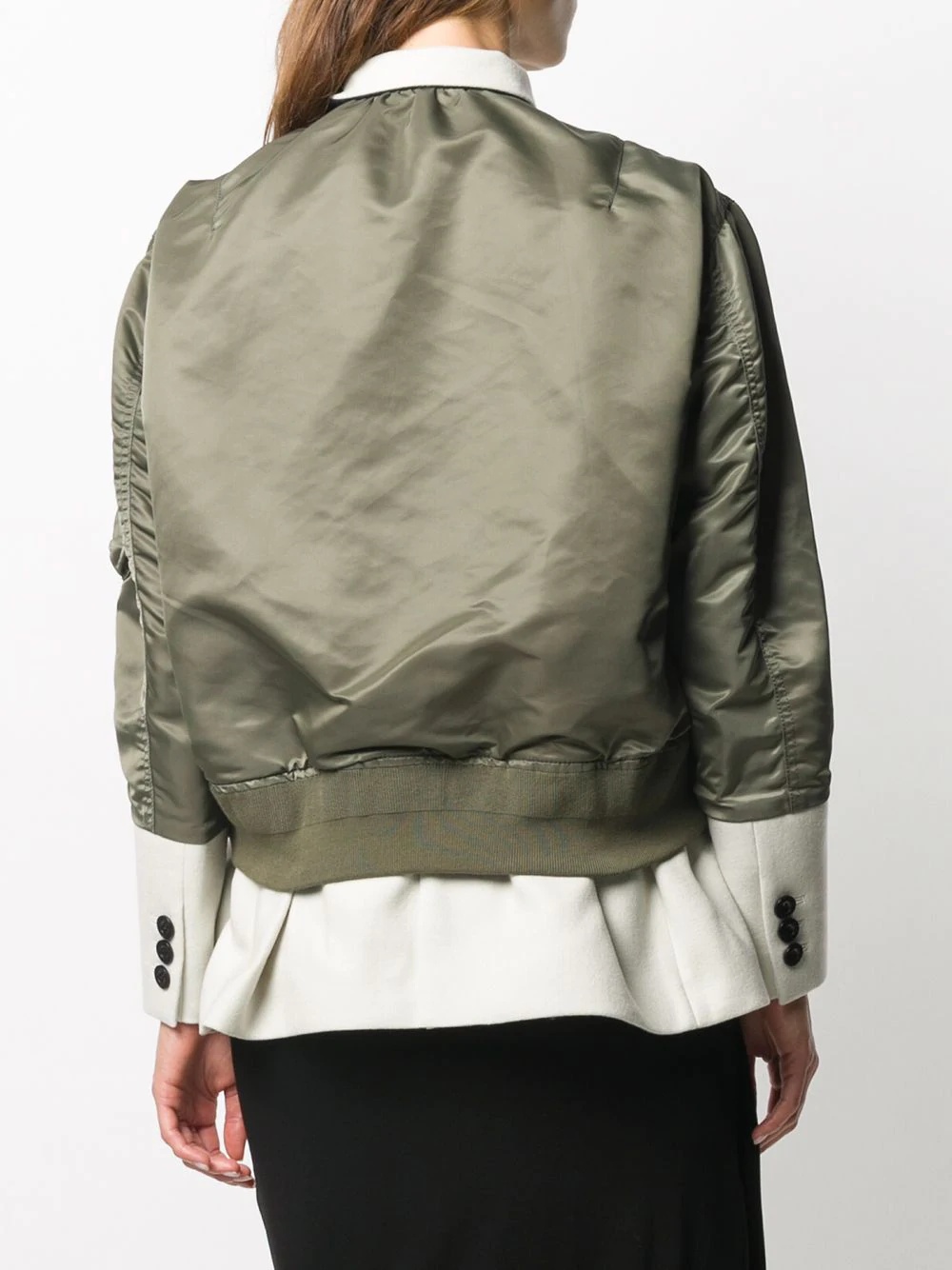 double layered bomber jacket  - 4