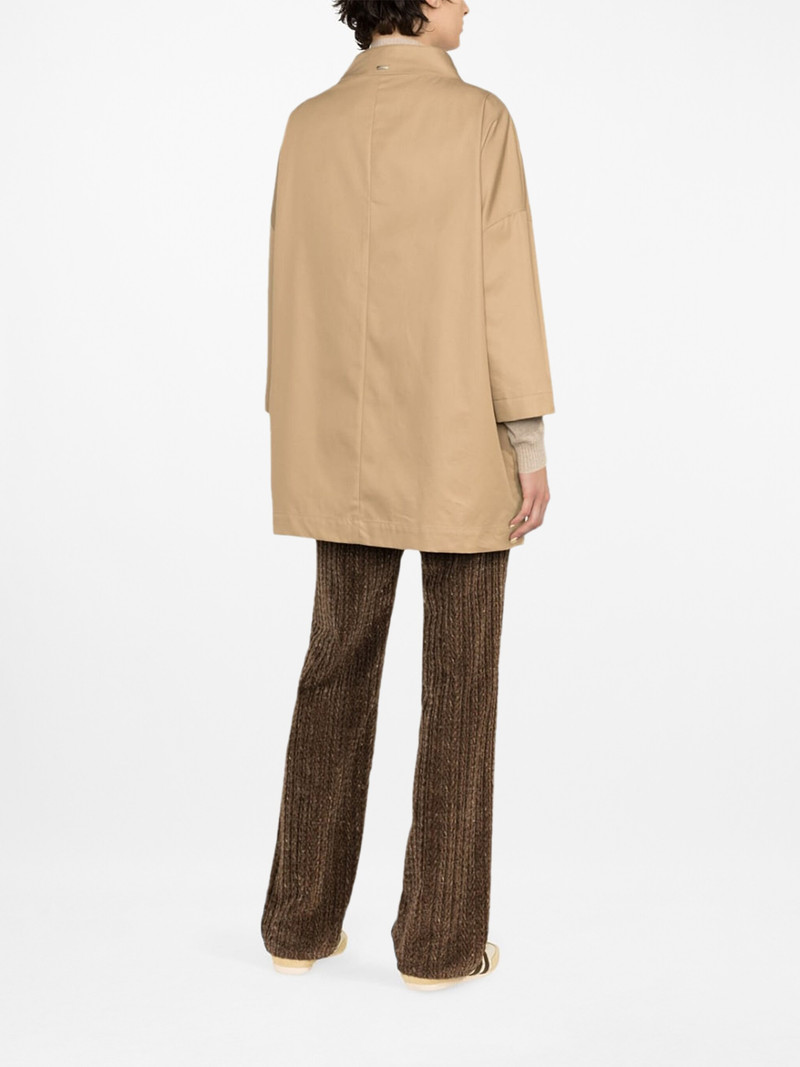scarf-embellished parka coat 4