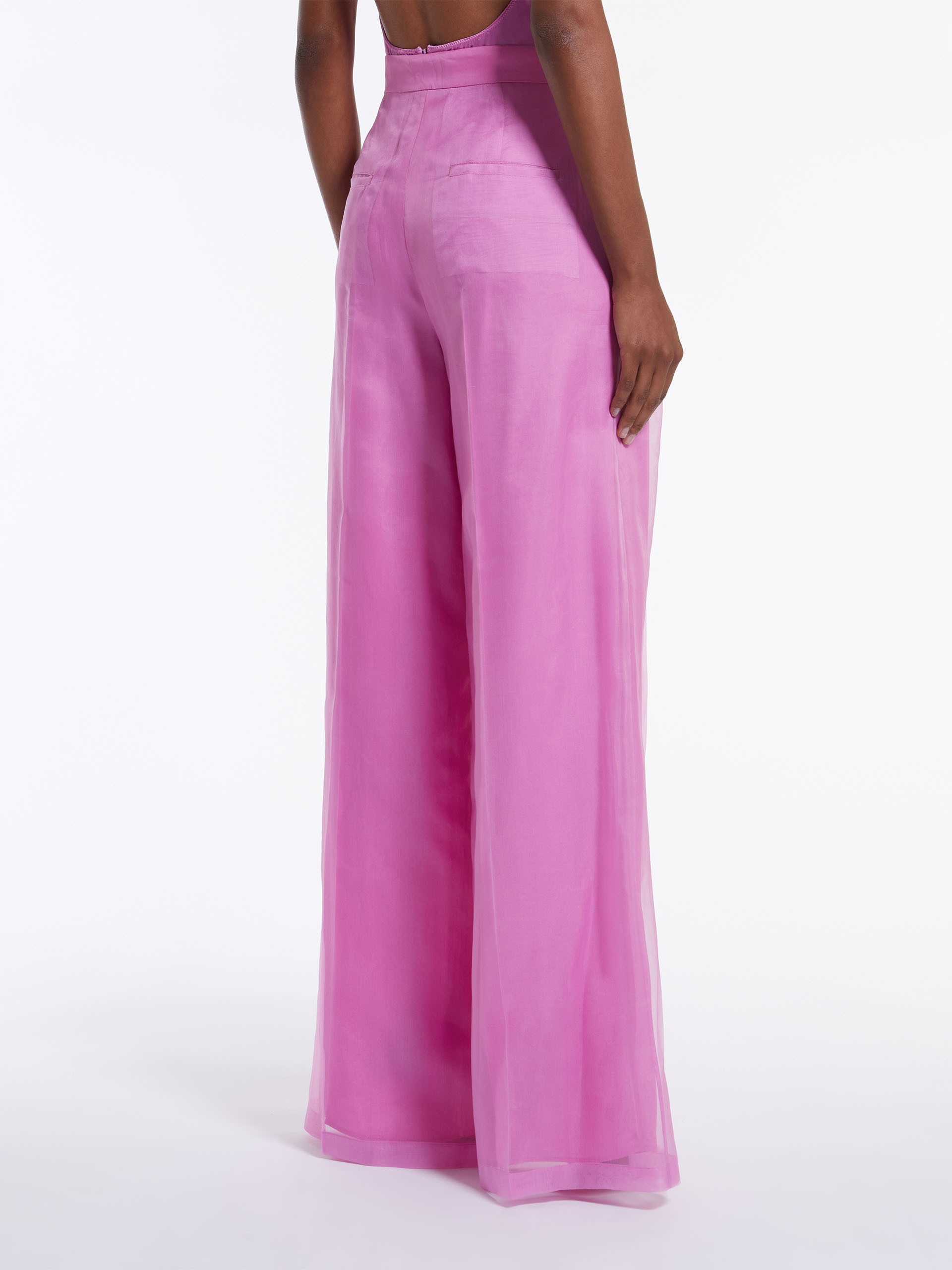 CALIBRI Silk organza trousers - 4