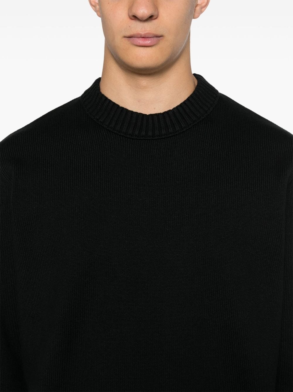 Compass-badge sweater - 5