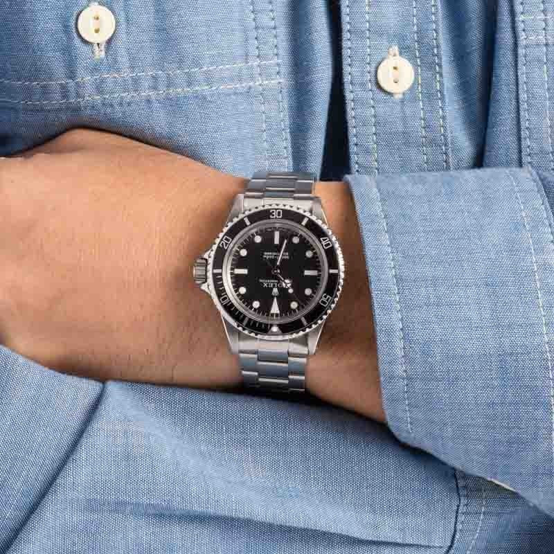 Vintage Rolex Submariner 5513 Feet First Black Dial - 10