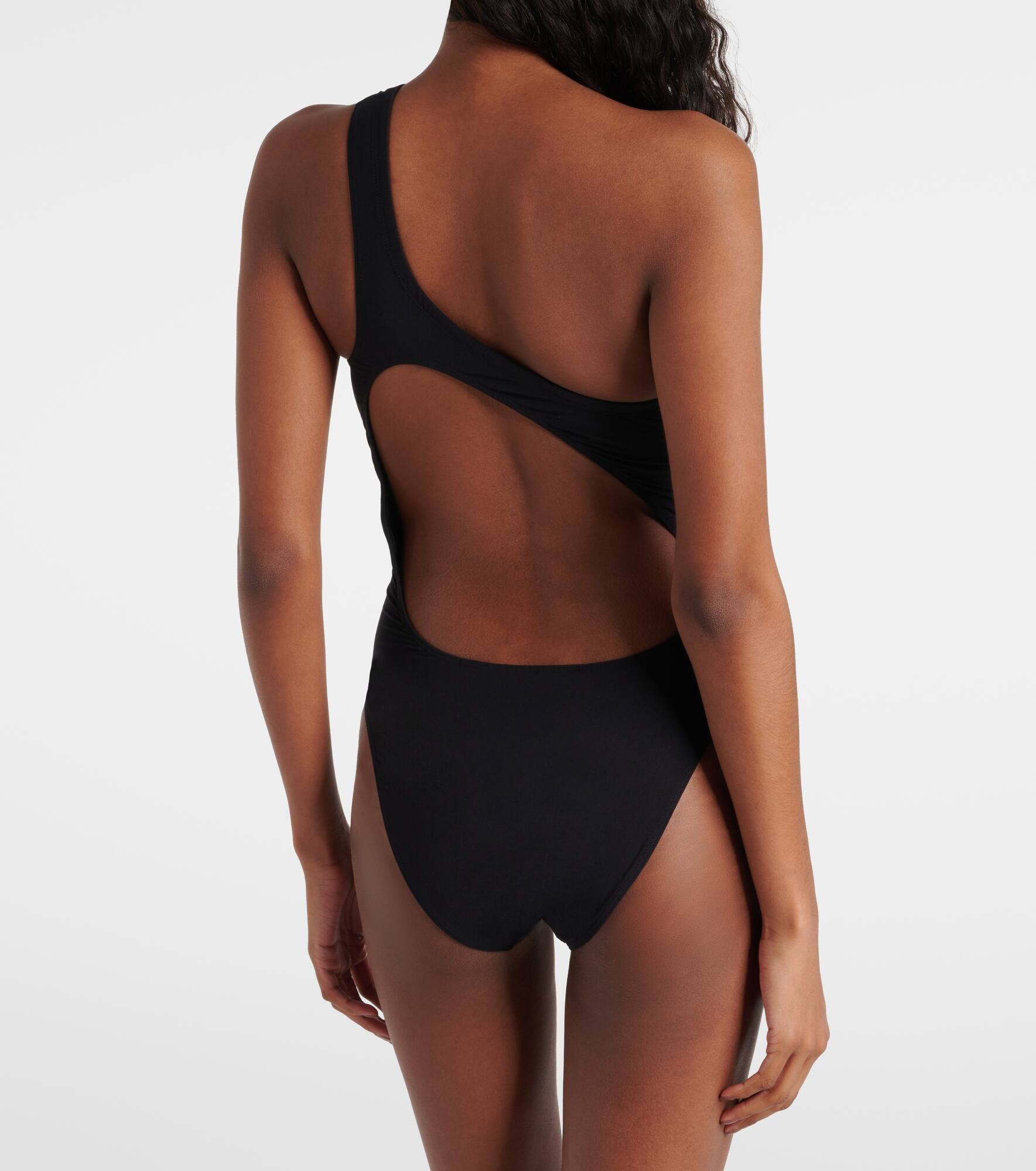 Sage cutout one-shoulder swimsuit - 3