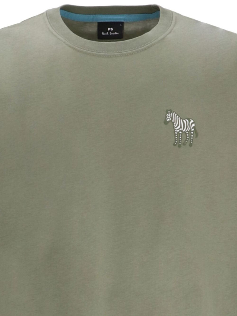 Paul Smith zebra-embellished cotton t-shirt outlook