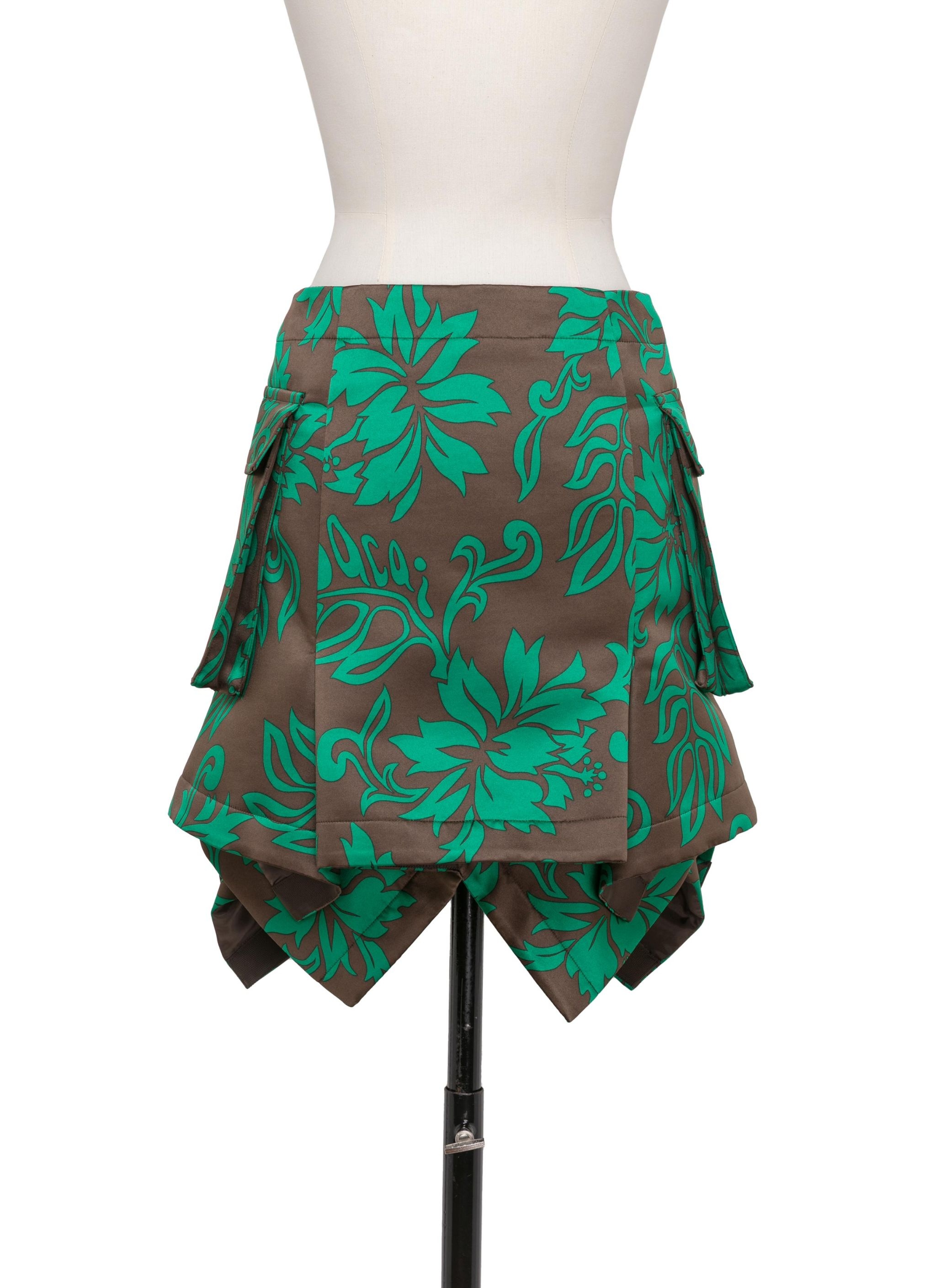 Floral Print Skirt - 4