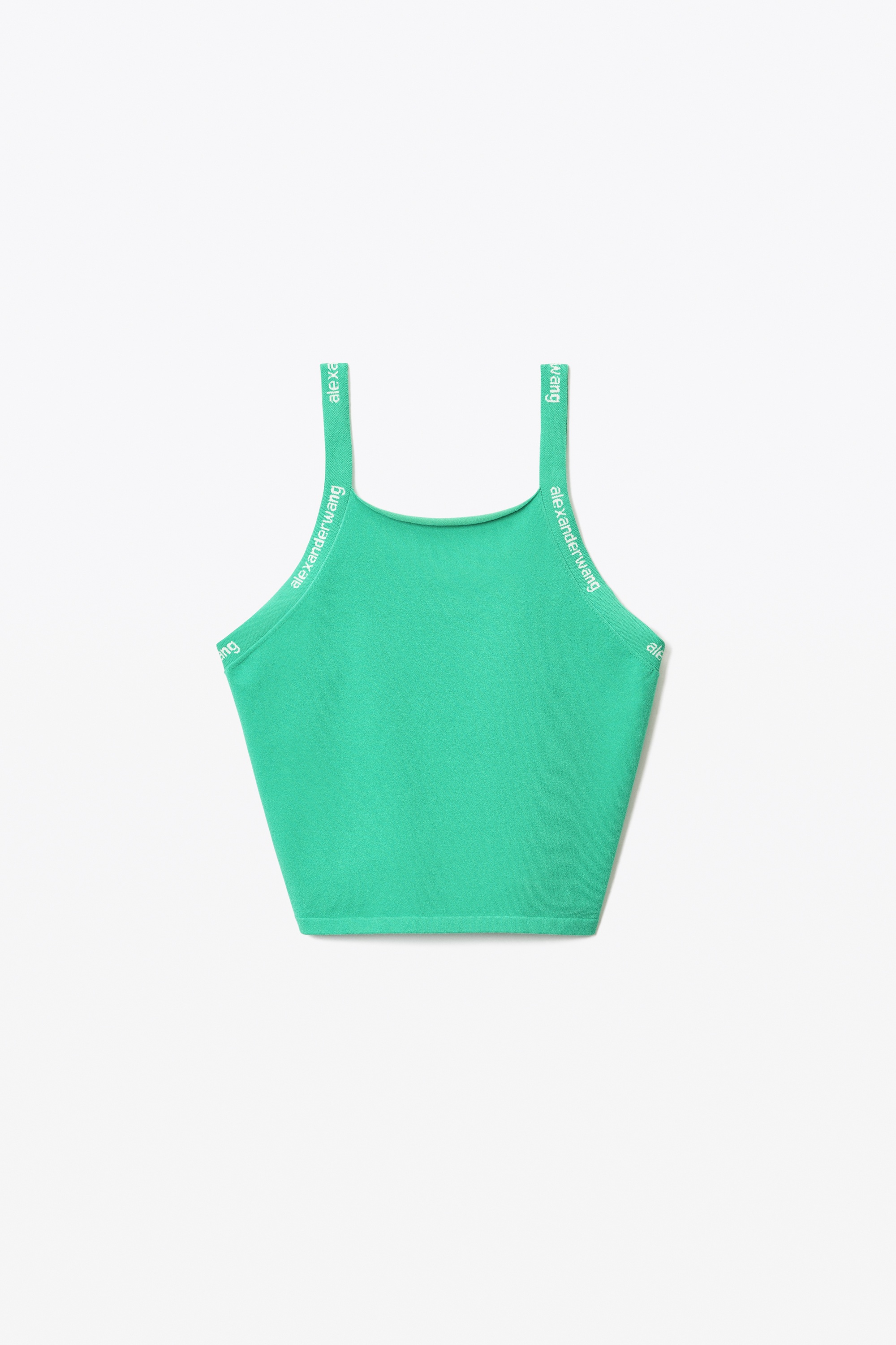 JACQUARD LOGO TANK IN STRETCH KNIT - 1