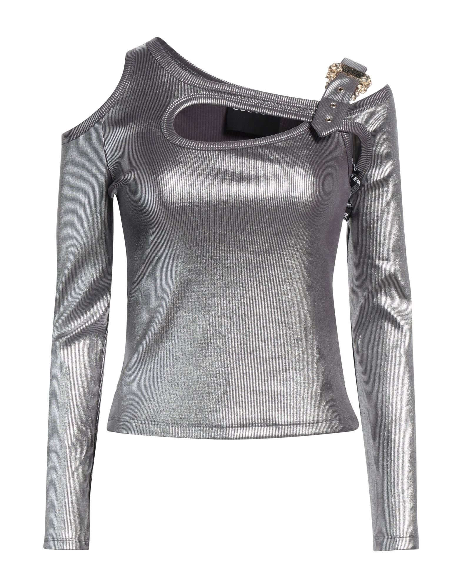 Silver Women's Off-the-shoulder Top - 1