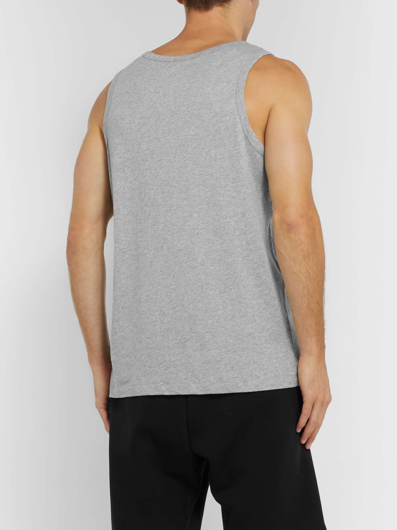 Logo-Embroidered Cotton-Jersey Tank Top - 5