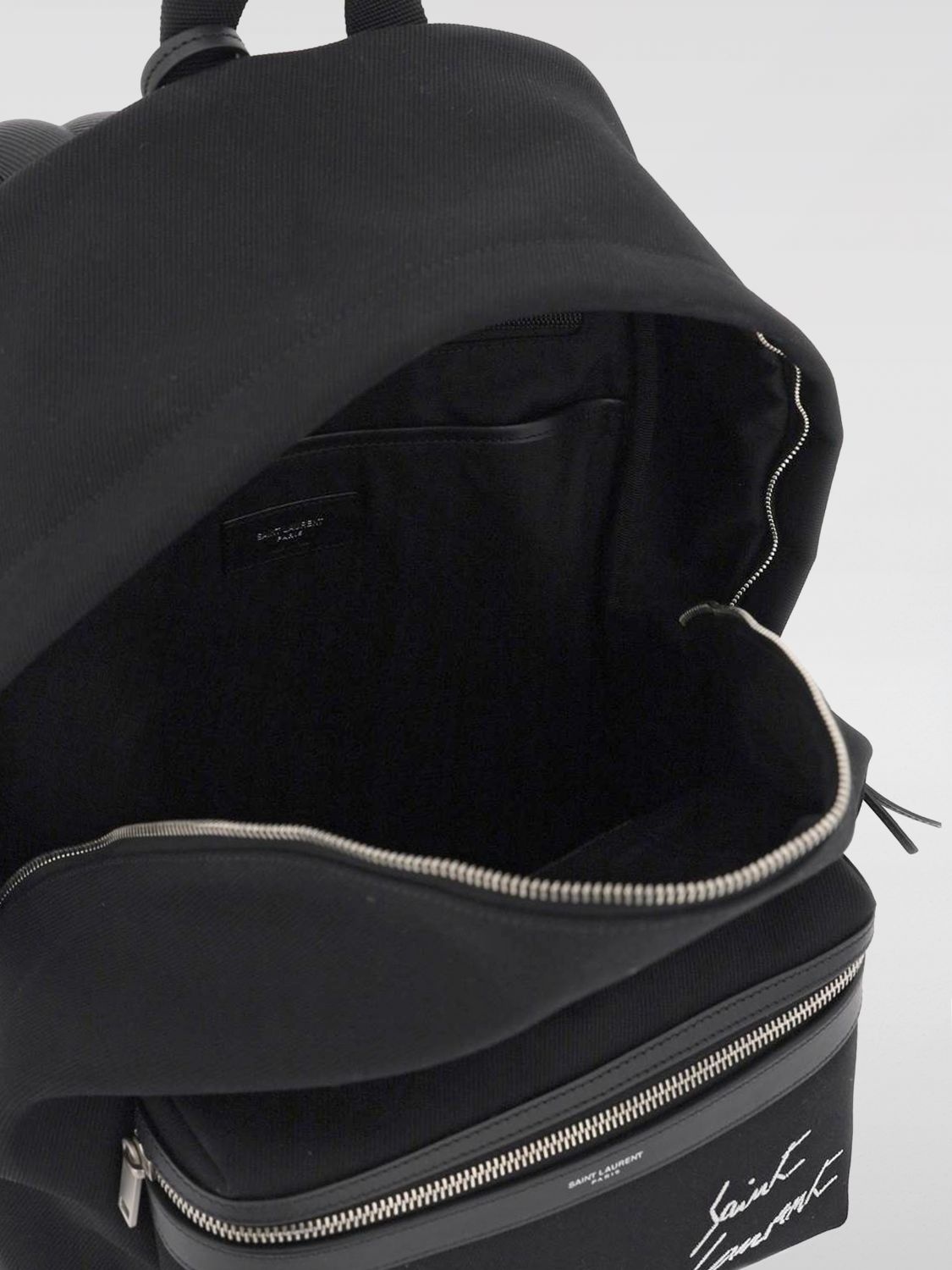 Saint Laurent City backpack in canvas and leather - 4