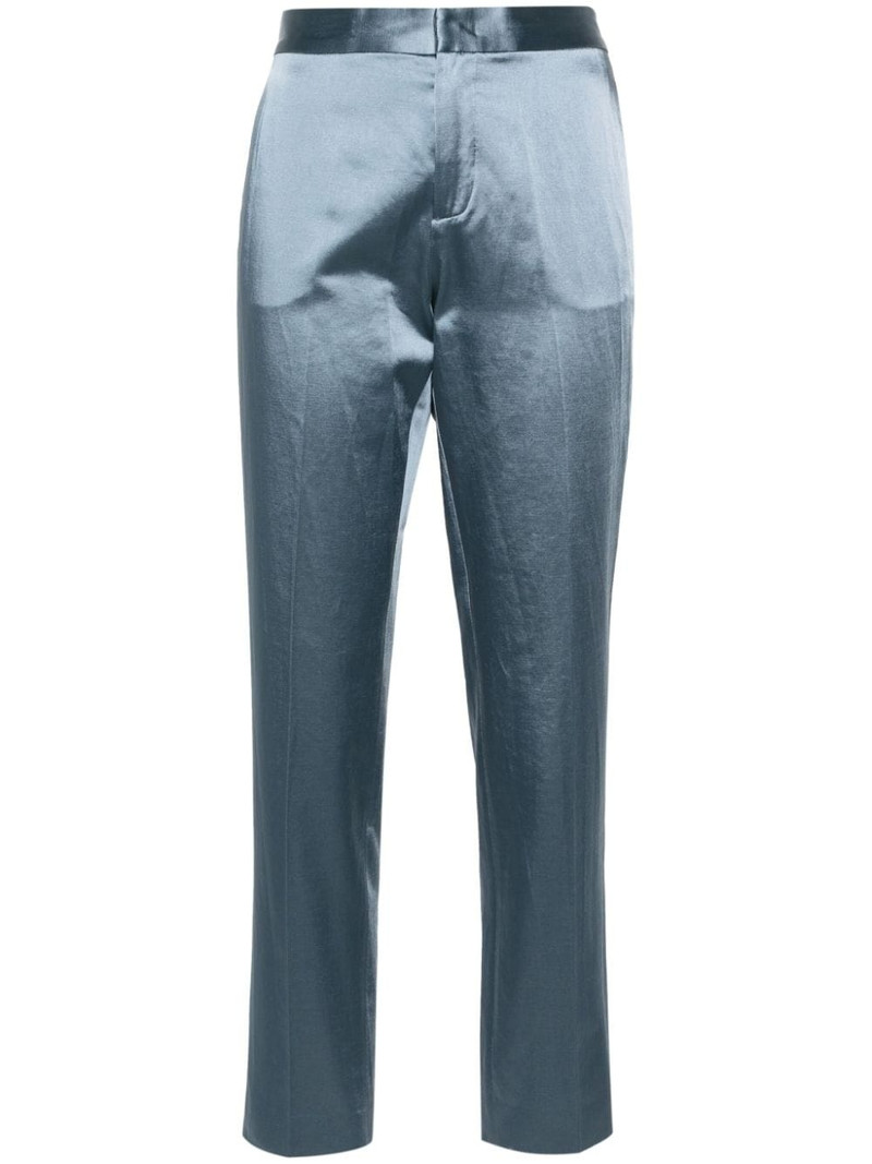 tapered satin trousers 1