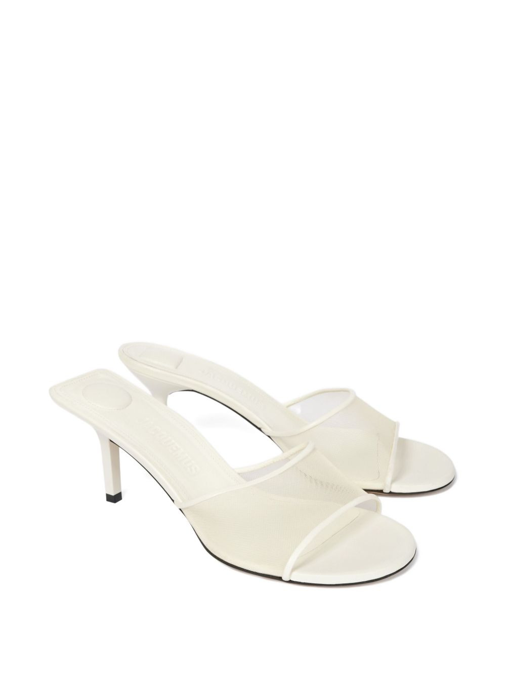 mesh-panel stiletto-heel mules - 2