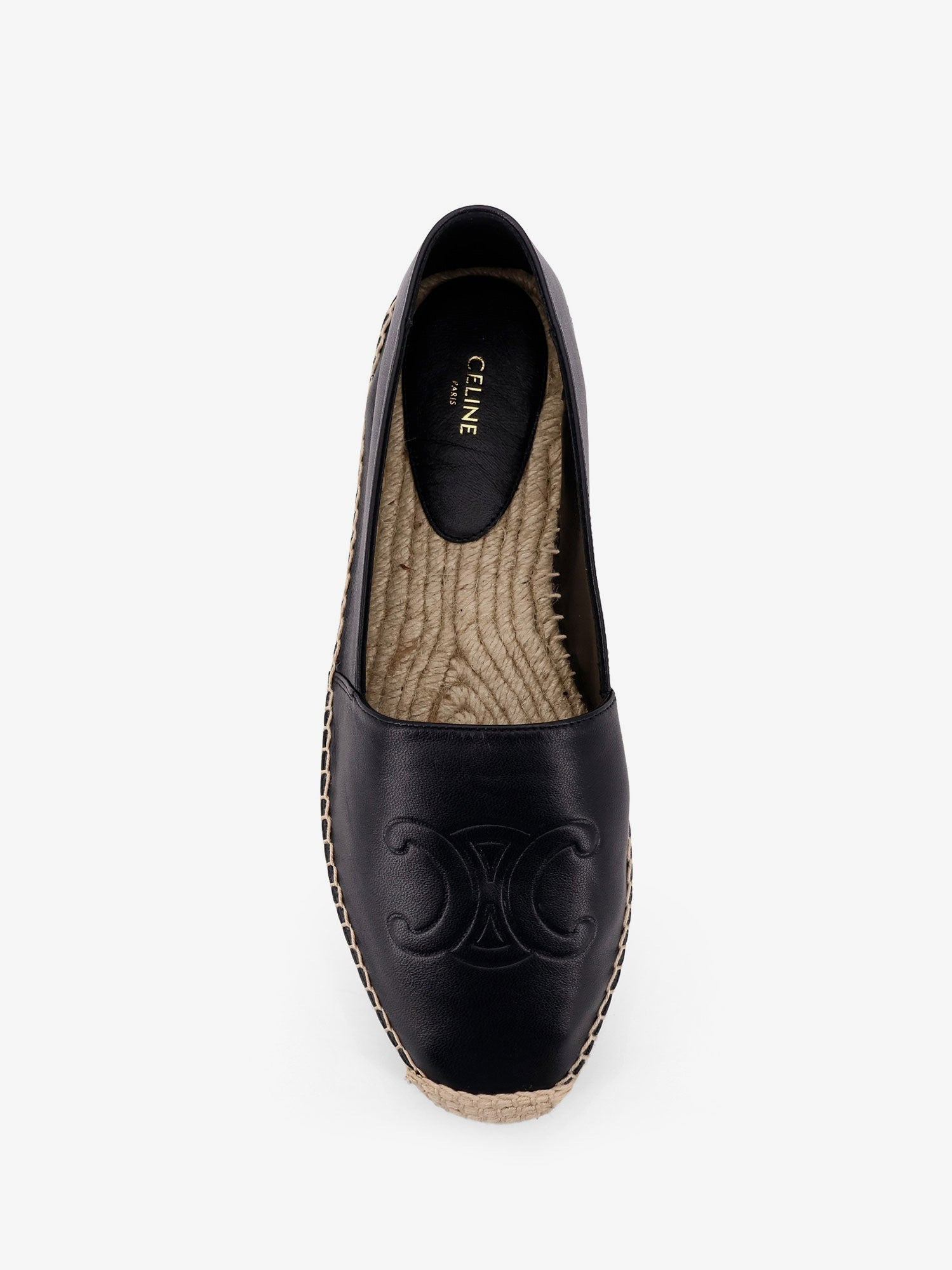 Celine Men Leather Espadrilles With Triomphe Detail - 5