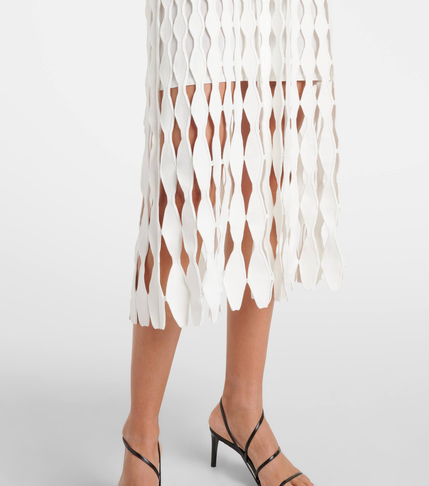 Zyla open-knit midi dress - 6