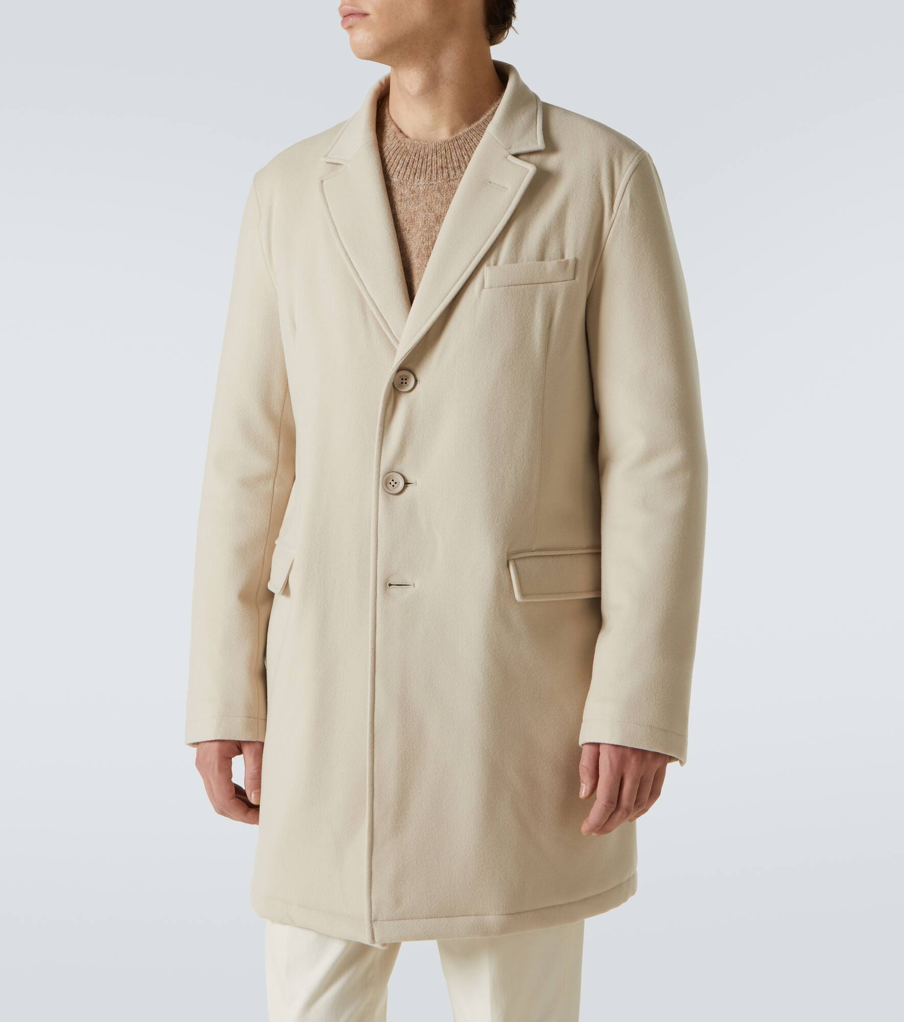 Layered wool coat - 7