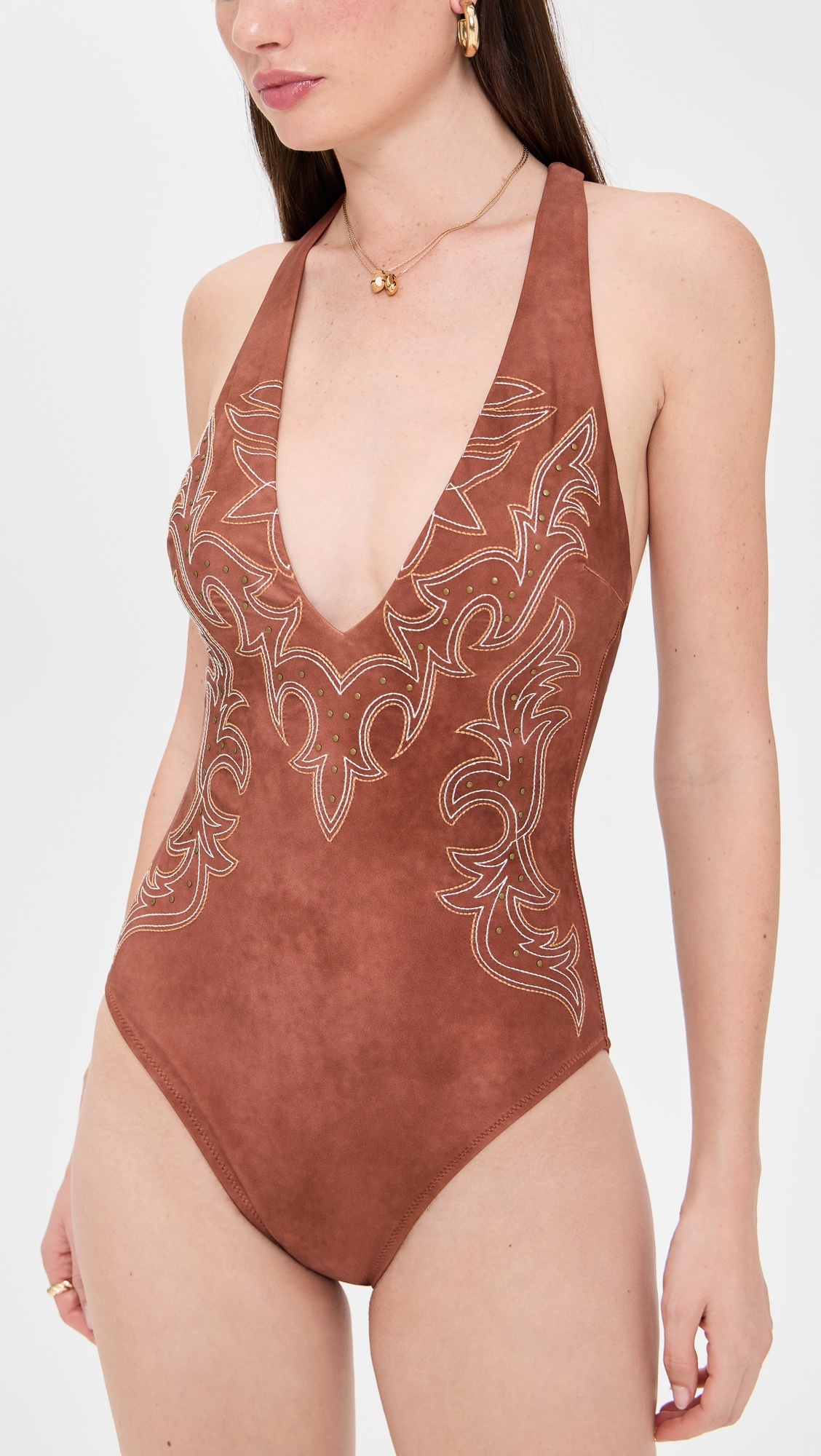 Lisa Bolero Plunge One Piece - 4