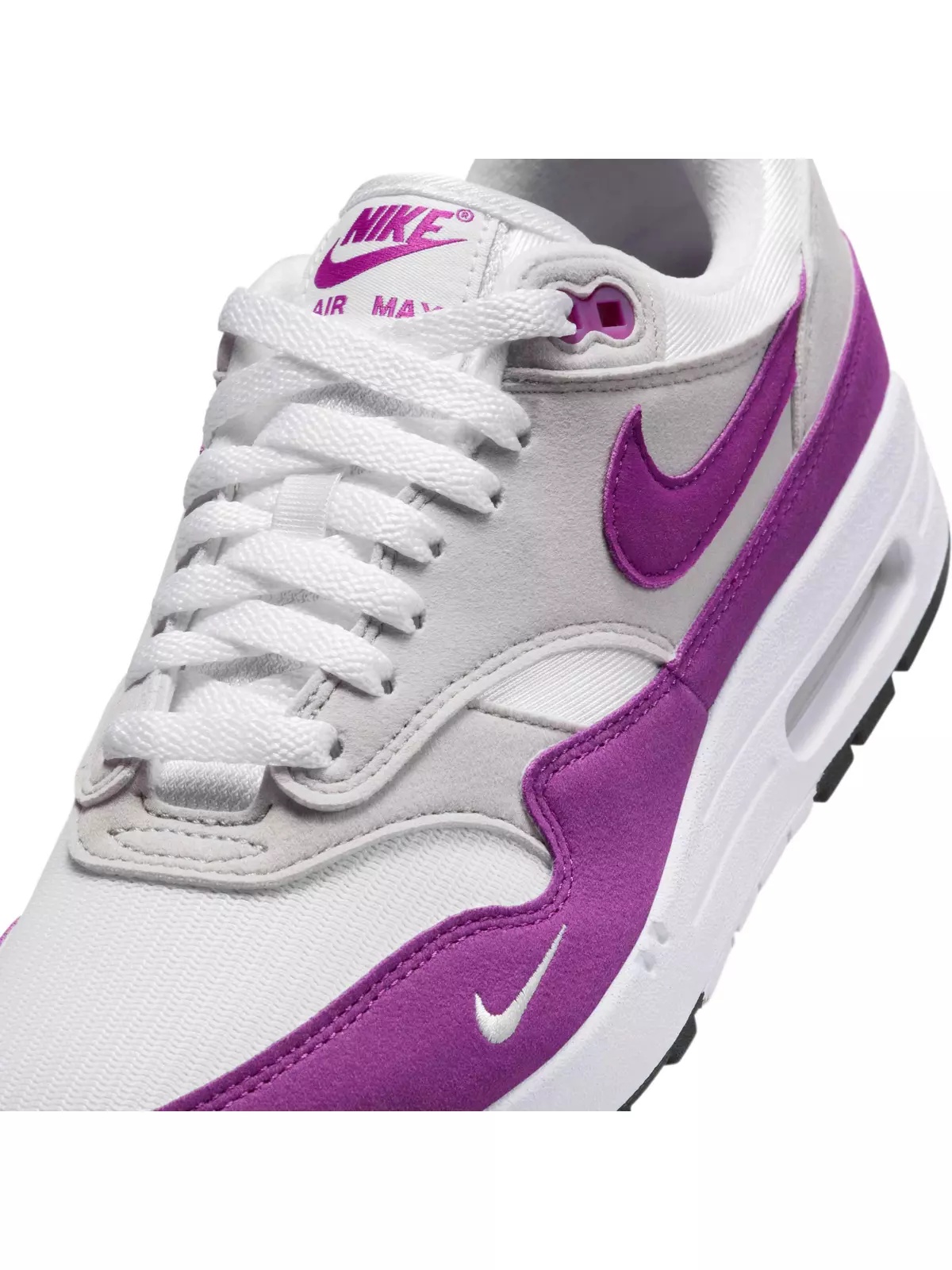 Air Max 1 '87 SWSH "White/Neutral Grey/Black/Bold Berry" Women's Shoe - 7
