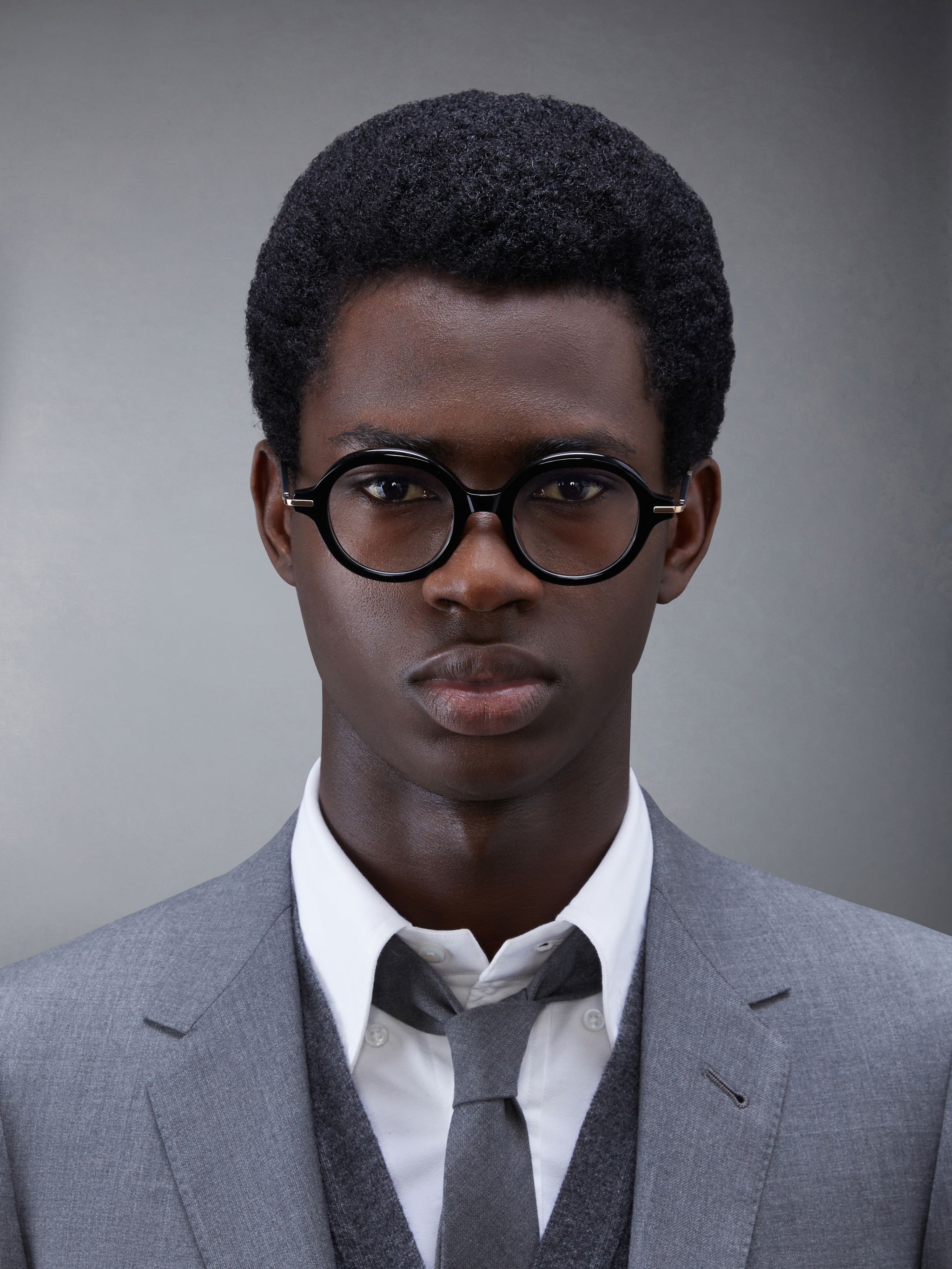 ROUND EYEGLASSES IN ACETATE AND TITANIUM - 2