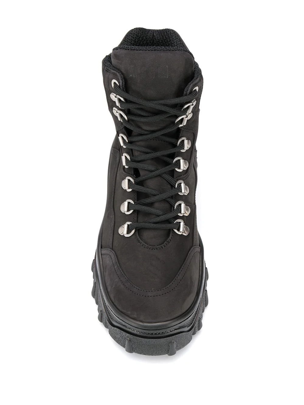 lace-up tractor boots - 4