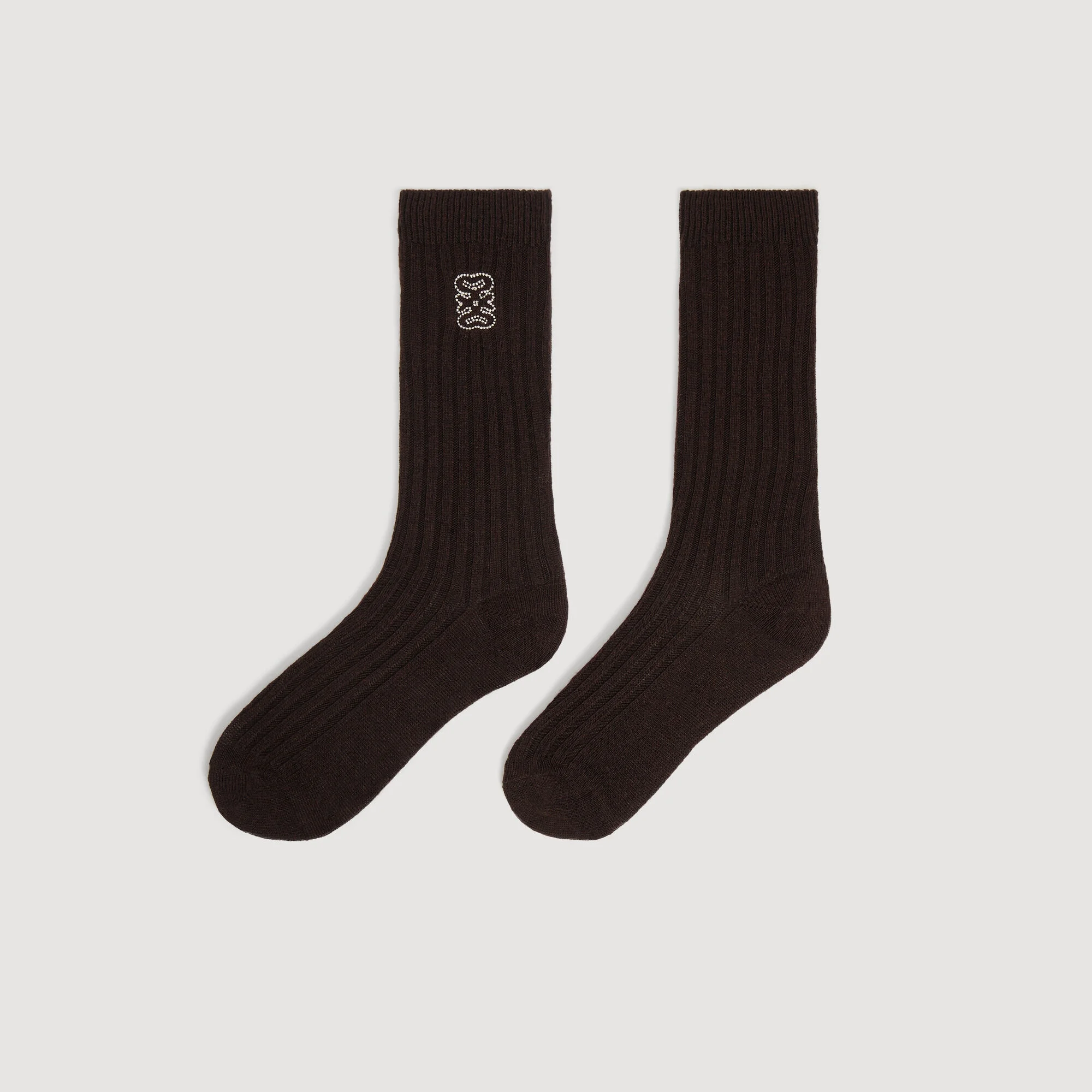 RIBBED LOGO SOCKS - 1