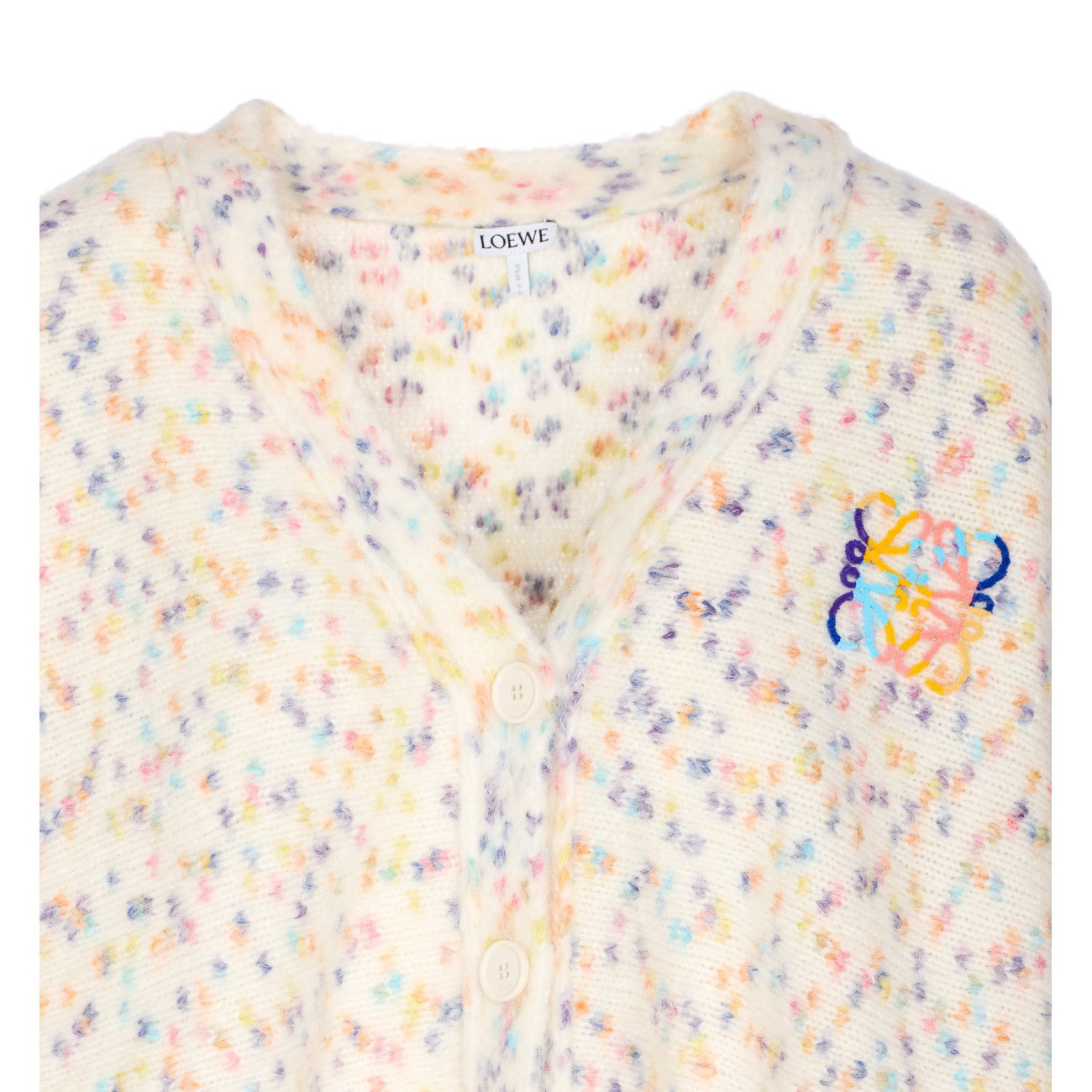 Loewe Women Anagram Logo Knit Trapeze Cardigan - 4