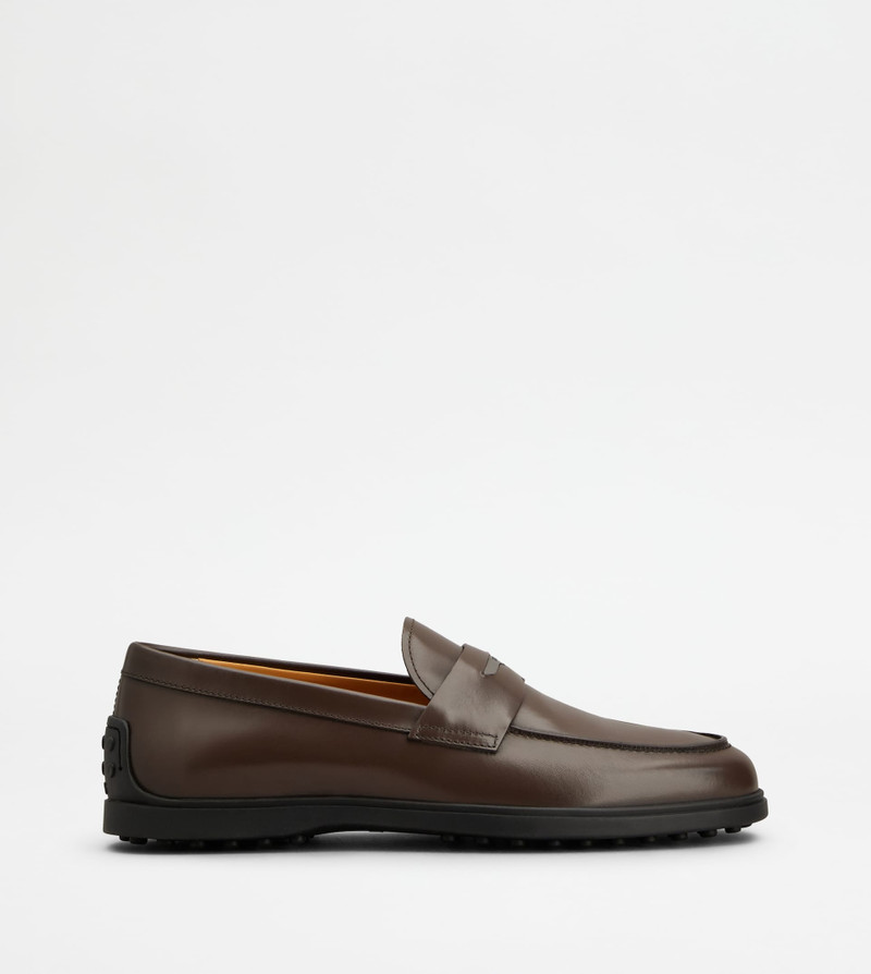 LOAFERS IN LEATHER - BROWN 1