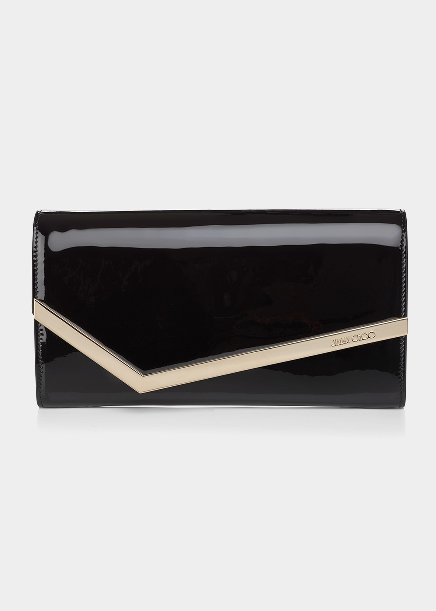 Emmie Patent Leather Clutch Bag - 1