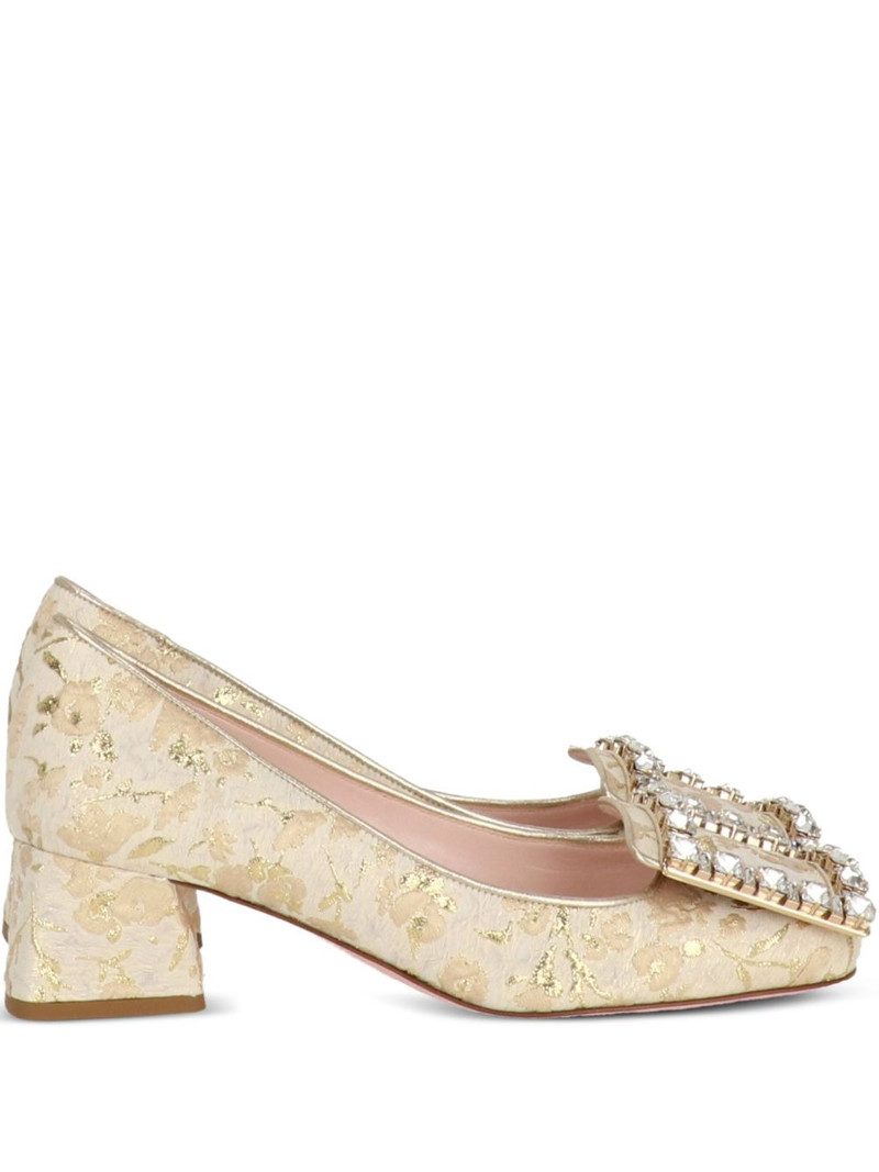 floral-brocade buckle pumps 1