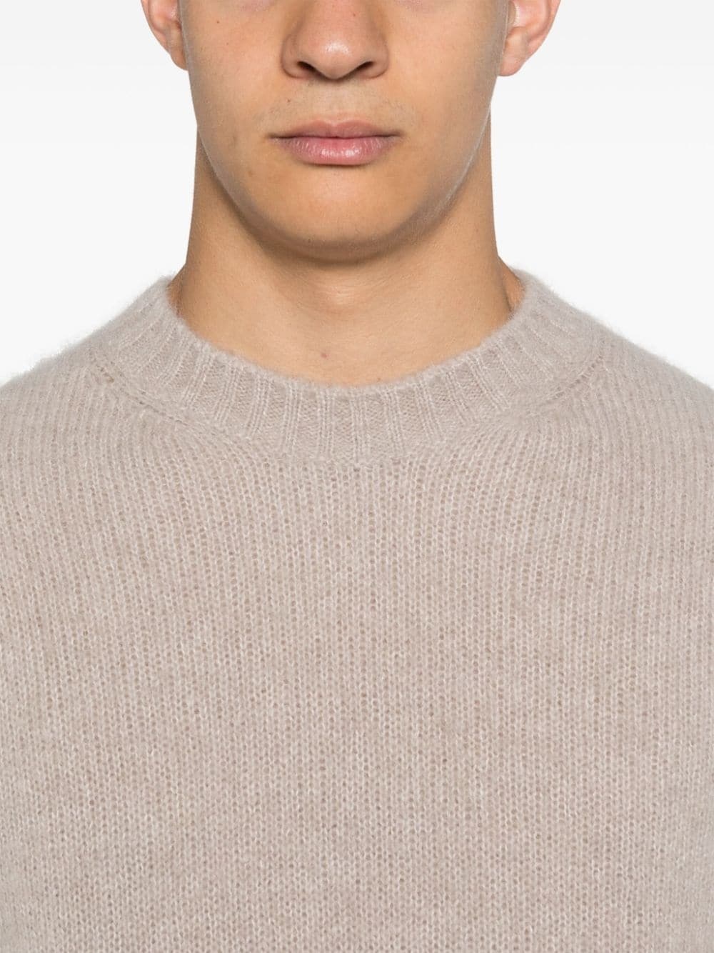 brushed-finish sweater - 5