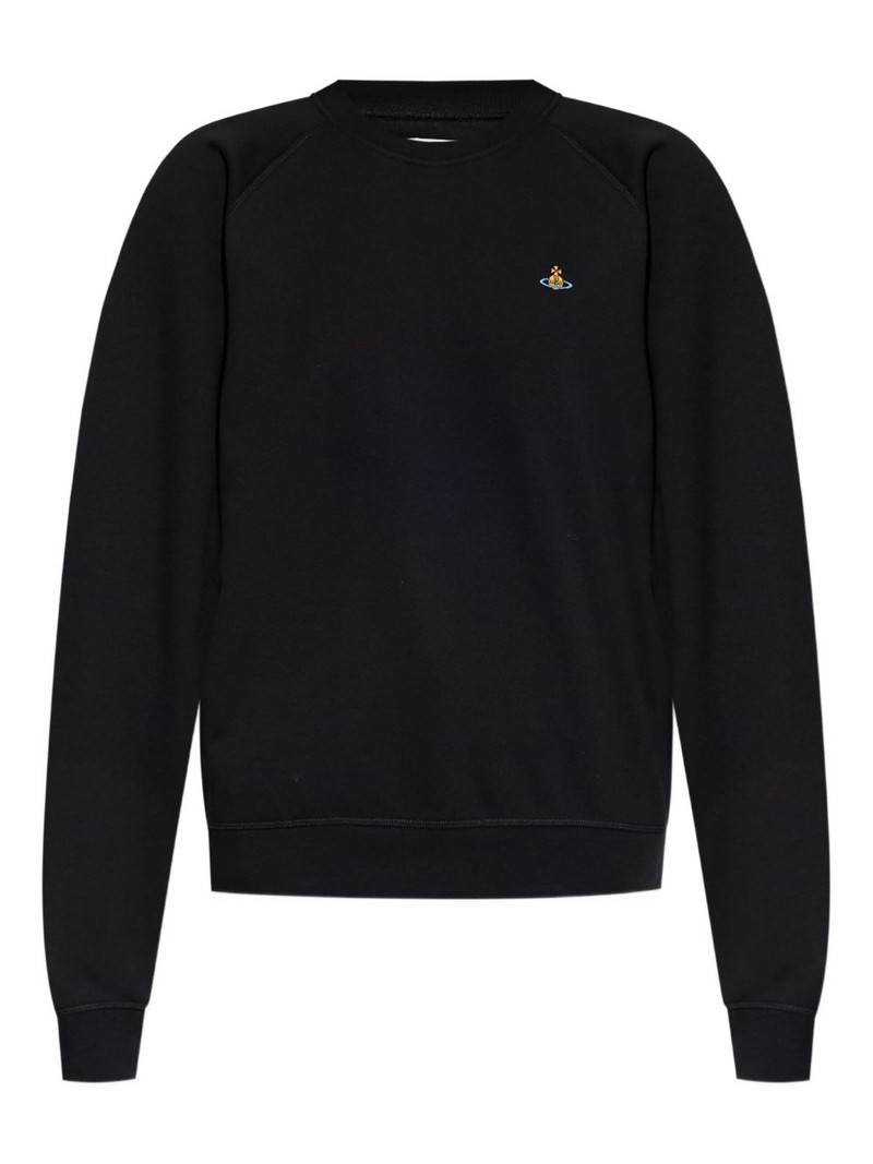 crew-neck embroidered sweatshirt 1