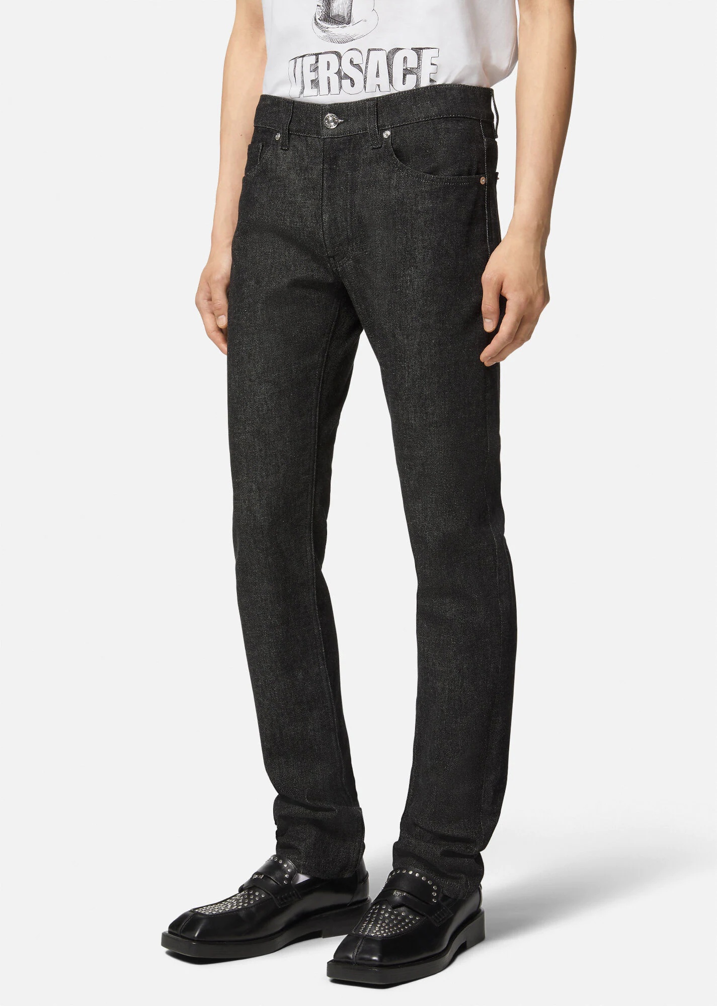 Studded Medusa Jeans - 3