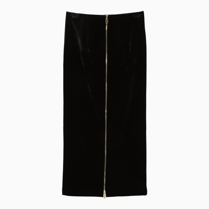 VIP【送料関税込】FENDI SILK LONG SKIRT Fendi Floating Petals silk skirt - Brown - Women | FQ7133A5XG9ES