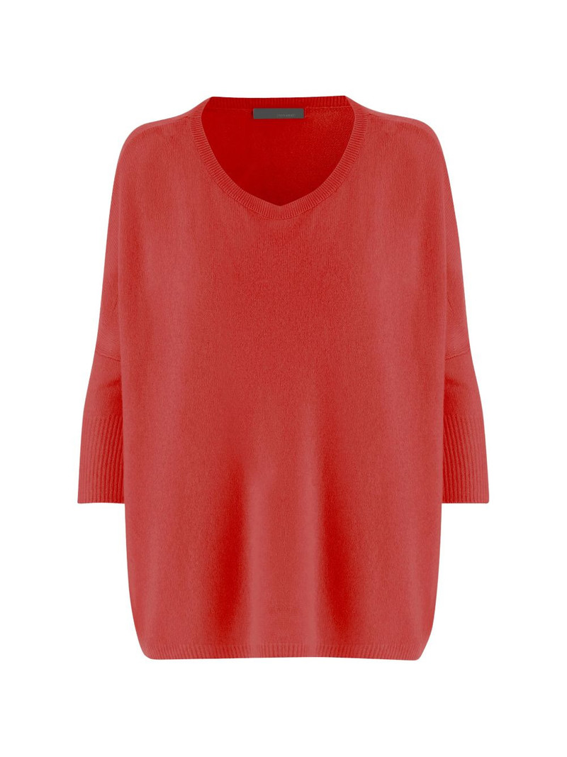 V-neck ribbed sweater 1
