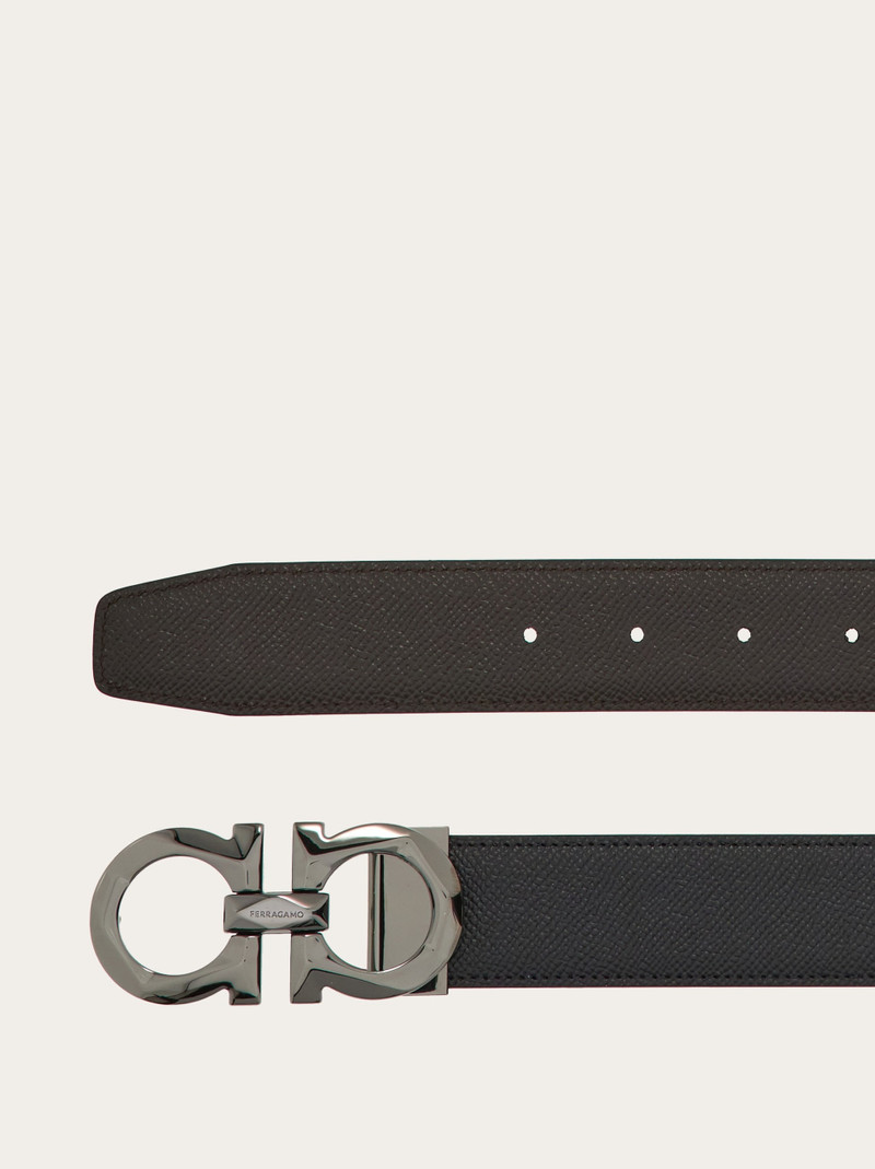 FERRAGAMO Reversible and adjustable Gancini belt outlook