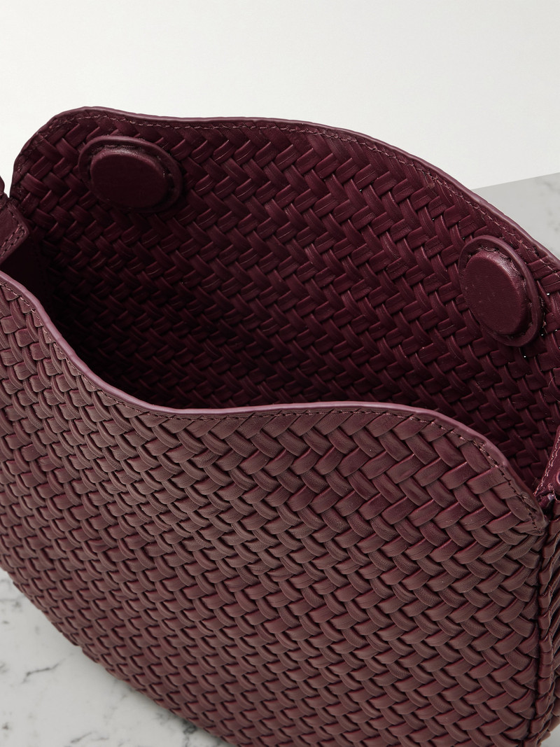 The Zambia Embellished Woven Leather Tote 5
