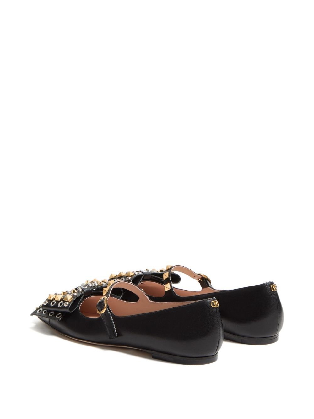MARY-JANE BOWOW BALLERINA IN KIDSKIN WITH STUDS - 3