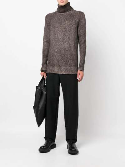 Avant Toi intarsia-knit turtleneck sweater outlook