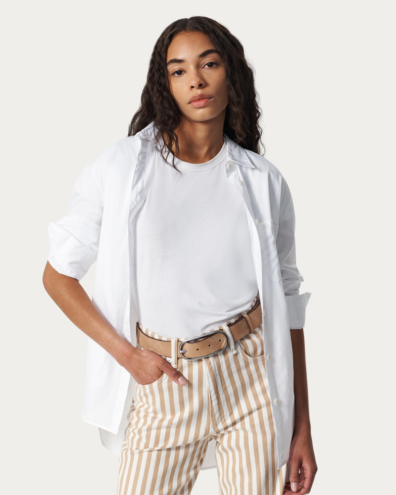 rag & bone Rounded Rebound Suede Belt outlook
